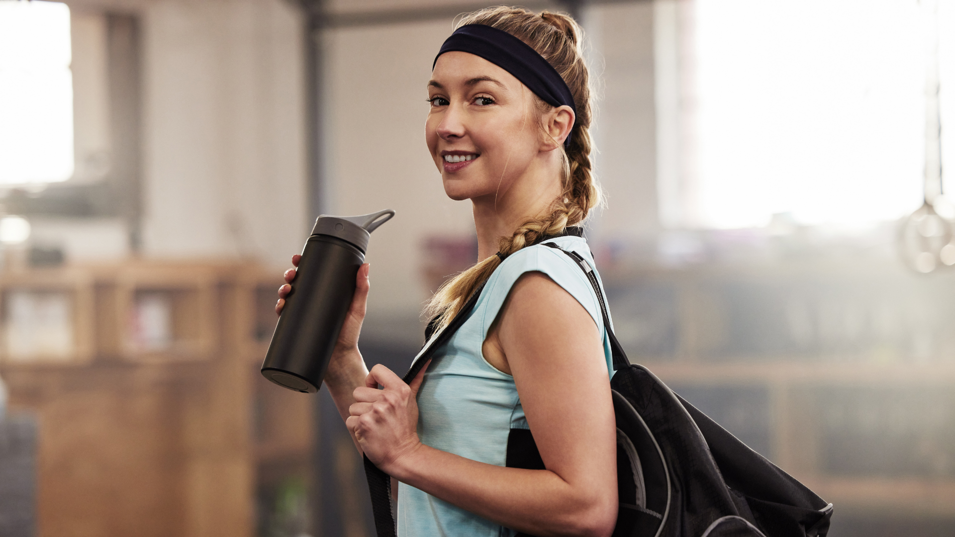 Insulated water bottle for hydration