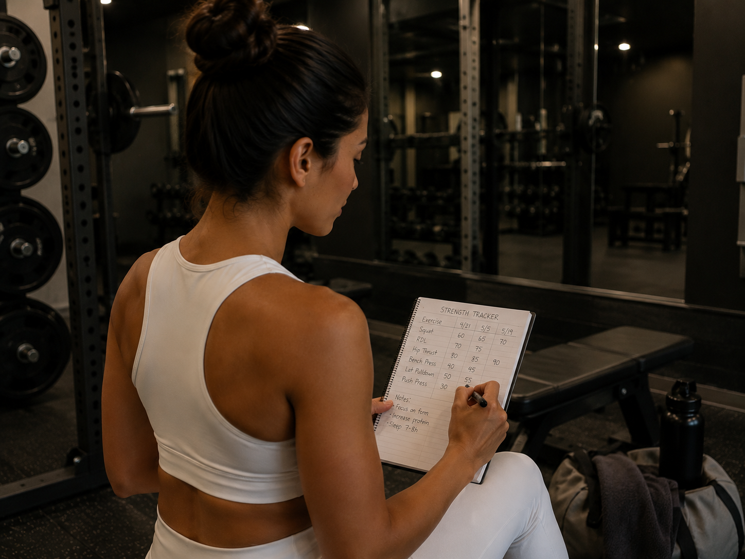 Tracking strength progress